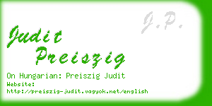 judit preiszig business card